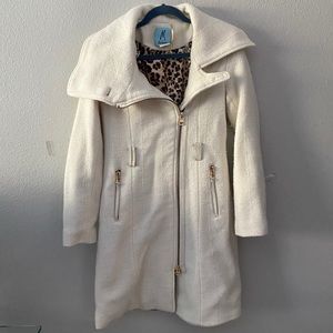 Cream Mid Length Coat